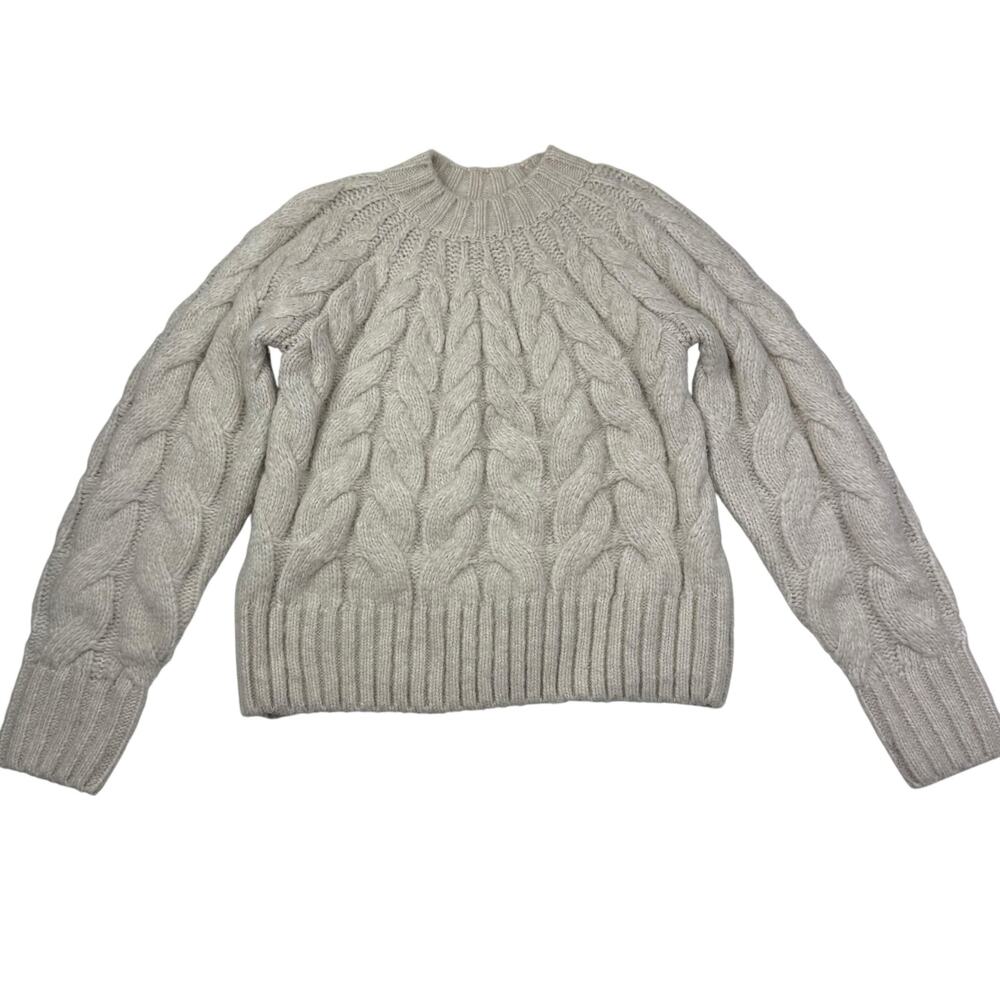 Mayoral Cream Cable Knit Sweater, Size 10